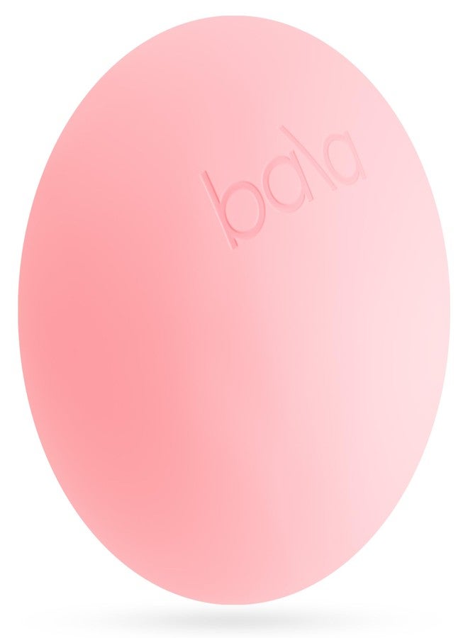 بالا كرة تمارين بالا غير الموزونة (لون وردي فاتح) - كرة يوغا 8 بوصة لتمارين البار، والتمدد، وتقوية العضلات، وتمارين عضلات البطن - ملحق تمارين كرة بيلاتس صغيرة مع مضخة صغيرة لصالة الألعاب الرياضية المنزلية وروتين اللياقة البدنية - Image 1